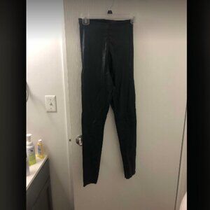 Commando Faux Leather Moto Leggings Sz M Full Length